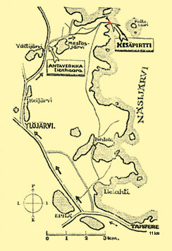 Vanha opaskartta 50-luvulta.